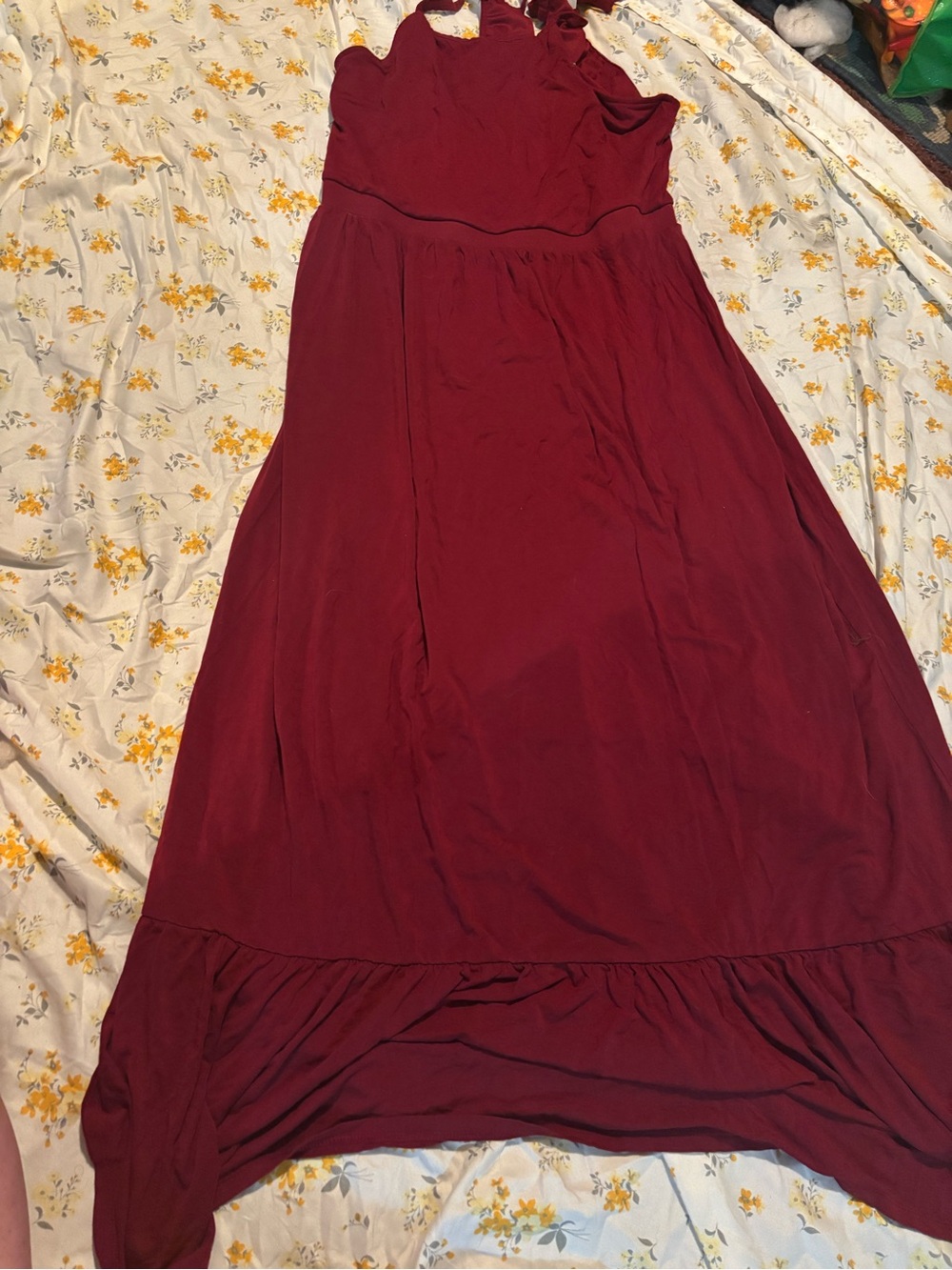 Women's Burgundy Maxi Dress